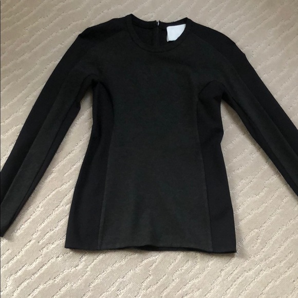 Phillip Lim Black/Charcoal Grey Fitted Long Sleeve - Picture 3 of 6